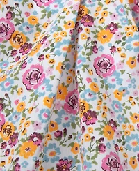 Baby Essentials Girls' Floral Bubble Romper & Hat, 2-Piece Set