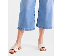 Style & Co Women's Cropped High Rise Wide-Leg Jeans, Macy's Exclusive