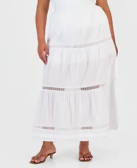 And Now This Trendy Plus Cotton Tiered Skirt, Macy's Exclusive