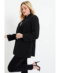 June + Vie Plus Size June + Vie Classic Blazer