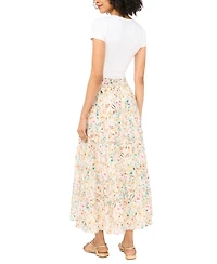 Vince Camuto Women's Tiered Smocked Waist Maxi Skirt