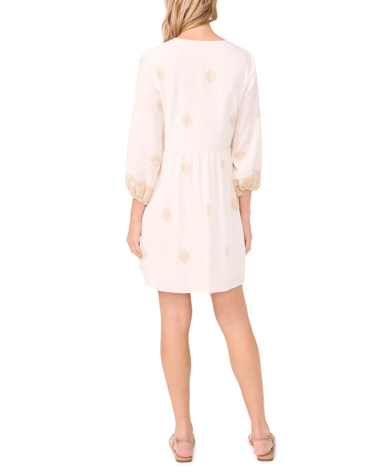 Vince Camuto Women's Tie-Neck Mini Dress