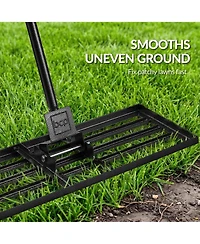 Best Choice Products Lawn Leveling Rake, 30” x 10”, Extra Long 78” handle Heavy Duty Landscape