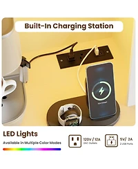 gaomon Pantry Cabinet with Charging Station