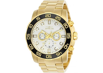 Invicta Men's Pro Diver Quartz Chronograph Silver Dial Watch