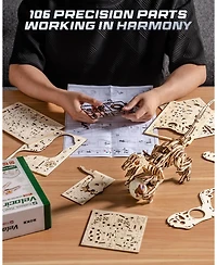 Robotime Walk Dinosaur Toys 3D Wooden Puzzles, Mechanical Wood Model Kits, Diy Crafts Kits Educational Toys Dino Collection Birthday Gift Teen Adult