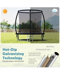 Slickblue 8FT Backyard Recreational Trampoline Heavy-Duty Build