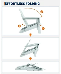 Gaomon Folding Adirondack Chairs Set of 6