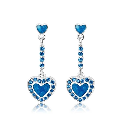 Chanteur Girls Hypoallergenic Heart Drop Earrings for Girls