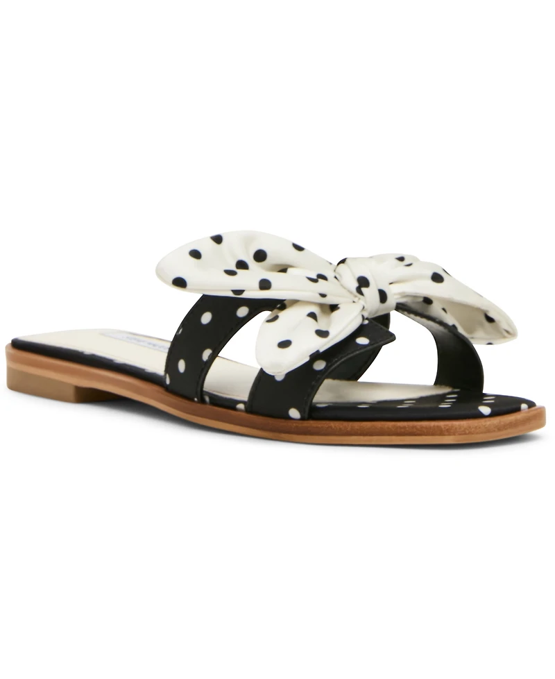 Steve Madden Women's Hadyn-Scarf Slip-On Slide Sandals