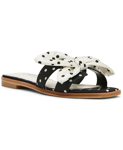 Steve Madden Women's Hadyn-Scarf Slip-On Slide Sandals