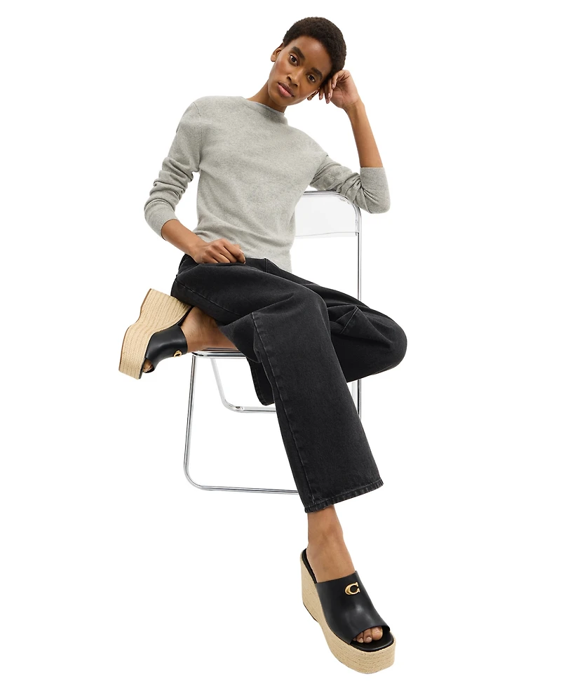 Coach Women's Wedge Espadrilles Slip-On Sandals