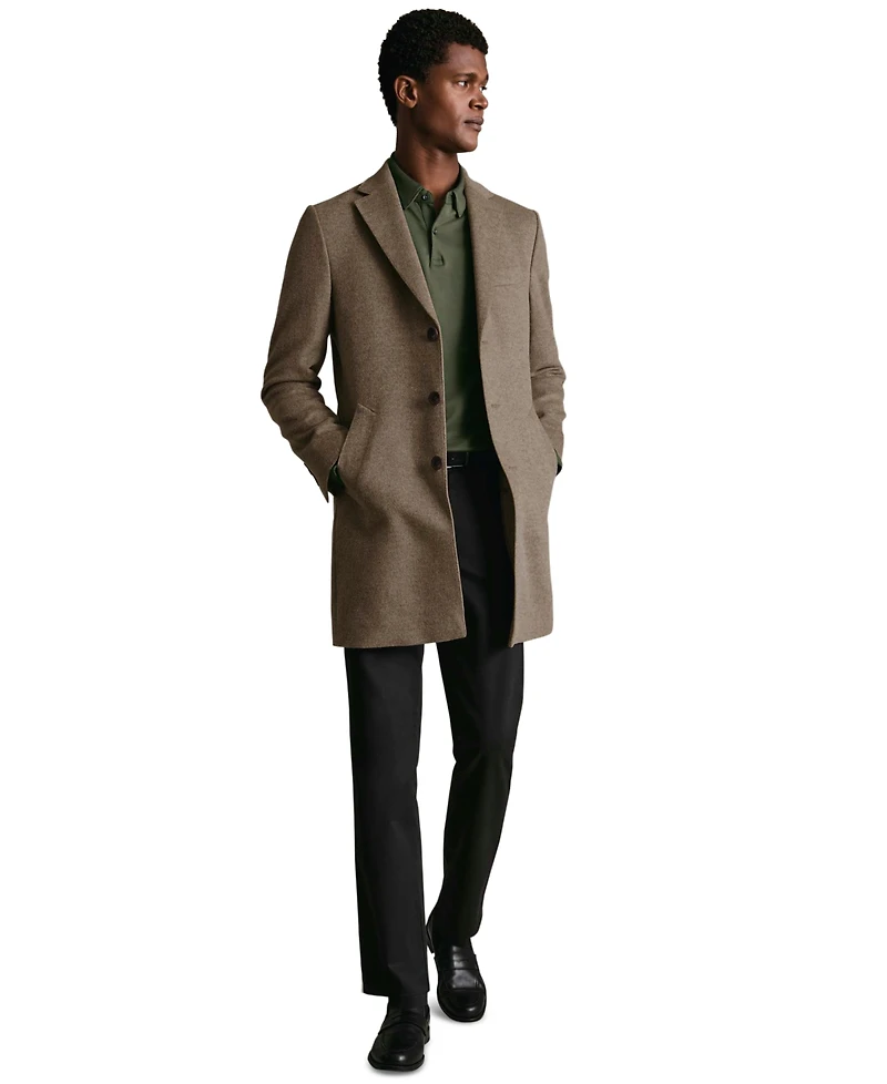 Charles Tyrwhitt Men's Regular-Fit Overcoat
