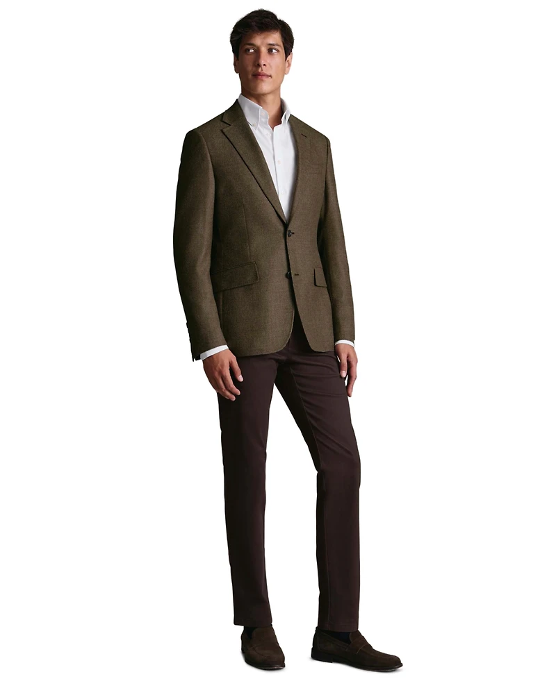 Charles Tyrwhitt Men's Texture Slim-Fit Blazer