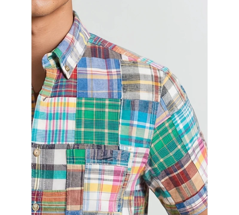 Vintage 1946 Men's Patch Detail Button-Down Shirt