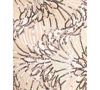 City Studios Women's Scoop-Neck Embroidered Sequin Maxi Dress