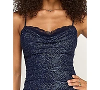 Emerald Sundae Women's Sweetheart Neck Ruched Gown