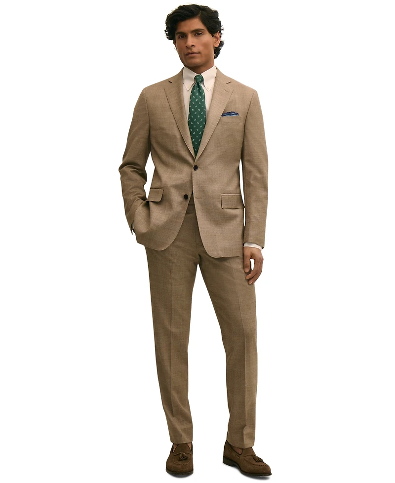 B by Brooks Brothers Men's Plaid Stretch Classic-Fit Suit Jacket