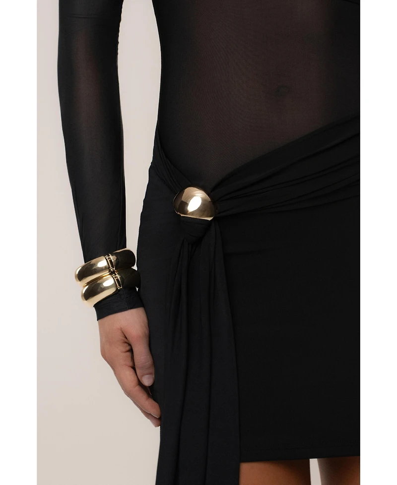 Jluxlabel Women's Glow State Drape Dress