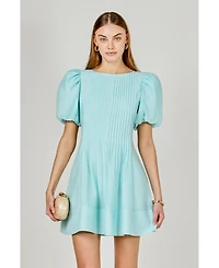 endless rose Women's Pintuck Mini Dress