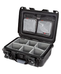 Nanuk 915 Waterproof Hard Case with 2-Pocket Lid Organizer and Padded Divider