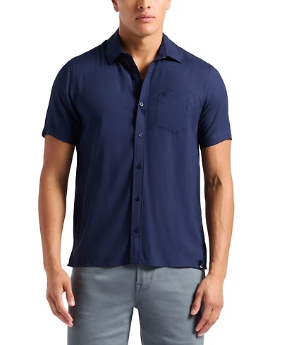 Men's Sirilo Fitted Short Sleeve Button-Front Shirt