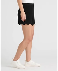 Nvlt Women's Pull on Crochet Shorts