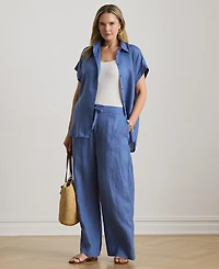 Lauren Ralph Plus Wide-Leg Pants