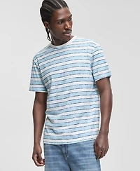 Sun + Stone Men's Chill Stripe Cotton T-Shirt, Macy's Exclusive