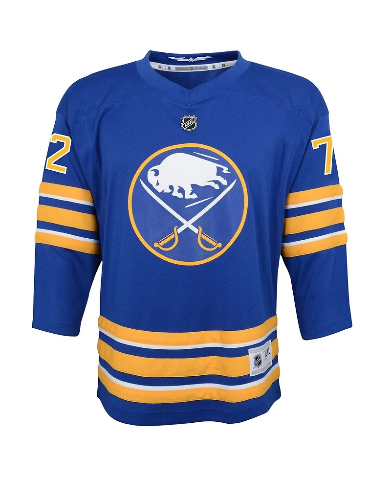 Outerstuff Big Boys and Girls Tage Thompson Blue Buffalo Sabres Home Replica Jersey