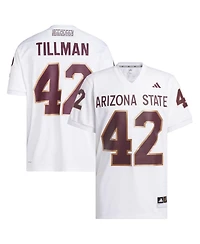 Adidas Men's Pat Tillman 42 White Arizona State Sun Devils Away Icon Premier Football Jersey