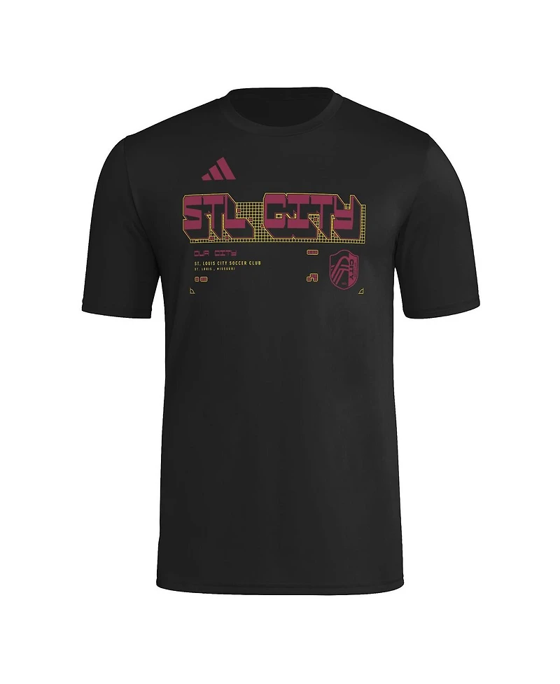Adidas Men's Black St. Louis City Sc 2026 Anthem Aeroready Pregame T-Shirt