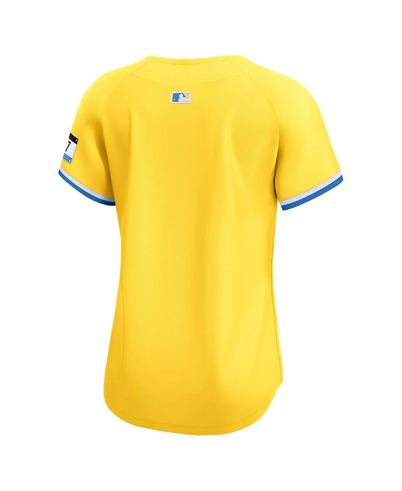 Nike Women's Yellow Boston Red Sox City Connect Limited Jersey