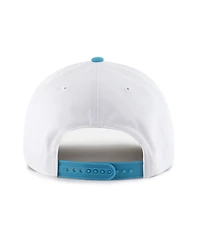 '47 Brand Men's White/Aqua Nfl Multi-Team Throwback Dueling Logos Adjustable Hitch Hat
