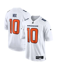 Nike Men's Bo Nix White Denver Broncos Tundra Fashion Game Jersey