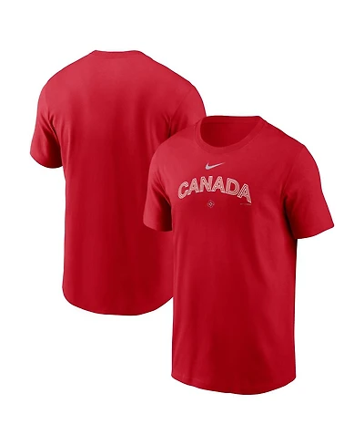 Nike Men's Red Canada Baseball 2026 World Classic Wordmark T-Shirt