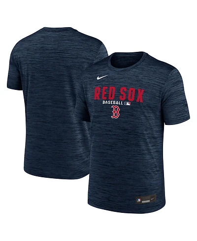 Nike Men's Navy Boston Red Sox Authentic Collection Velocity Dri-fit T-Shirt