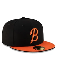 New Era Men's Black/Orange Baltimore Orioles Authentic Collection 59FIFTY Fitted Hat