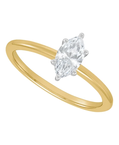 Grown With Love Igi Certified Lab Diamond Solitaire Engagement Ring (1/2 ct. t.w.) 14k Yellow Gold (Also White Gold)
