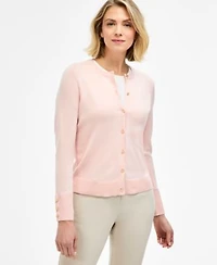 Jm Collection Womens Cropped Cardigan Sweater Macys Exclusive