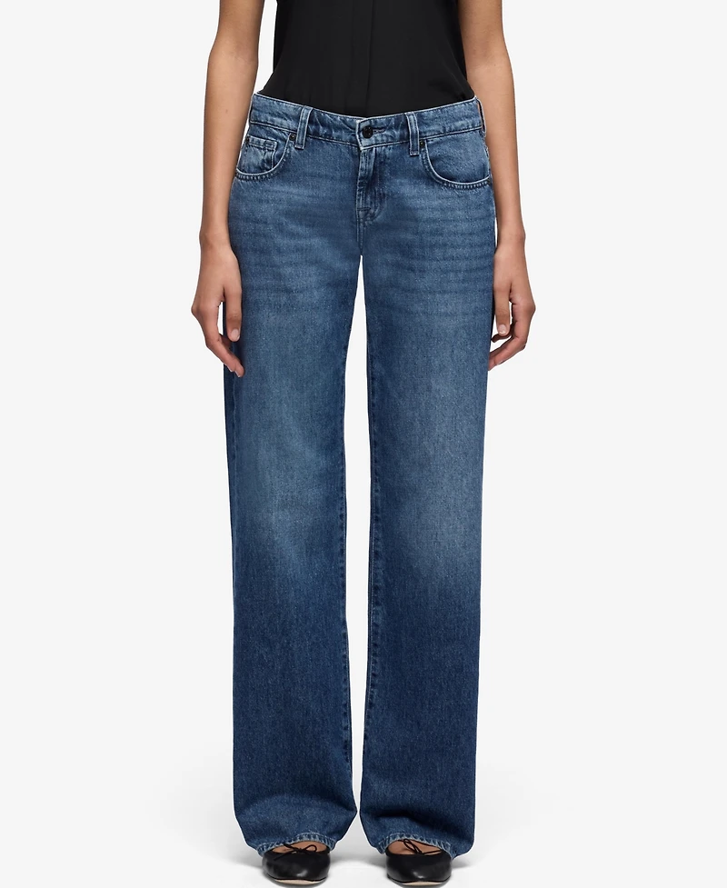 7 For All Mankind Women's Low Rise Denim Jeans