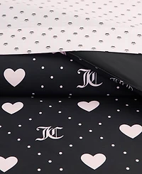 Juicy Couture Hearts Diamond Bed in a Bag 8-Pc. Comforter Set
