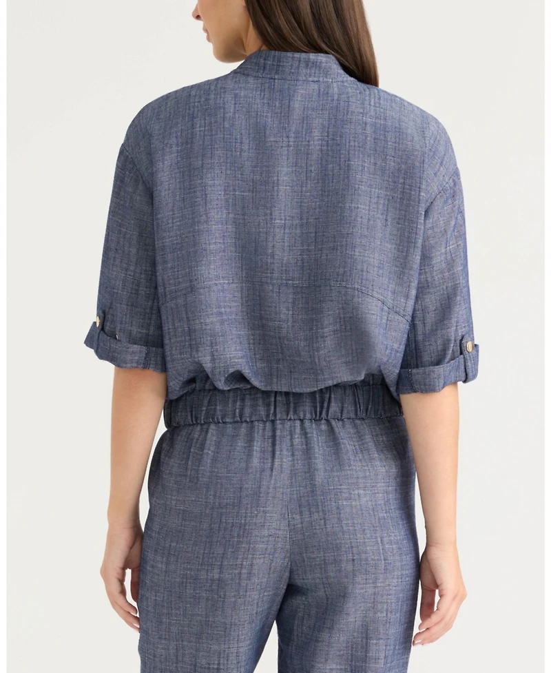 Ellen Tracy Women's Sleeve Bomber Jacket