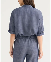 Ellen Tracy Women's Sleeve Bomber Jacket