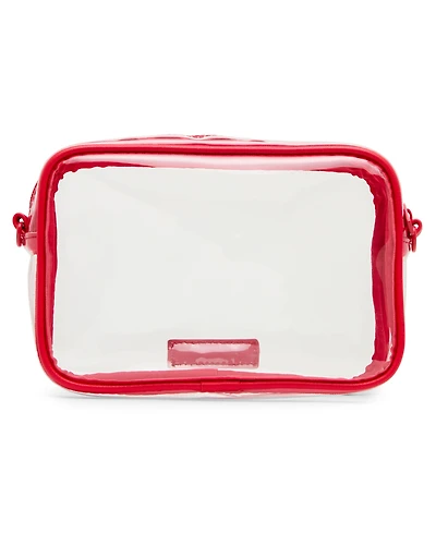 Madden Girl Ryann Clear Vinyl Small Camera Crossbody Bag