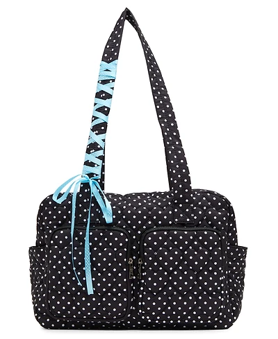 Madden Girl Addy Quilted Nylon Weekender