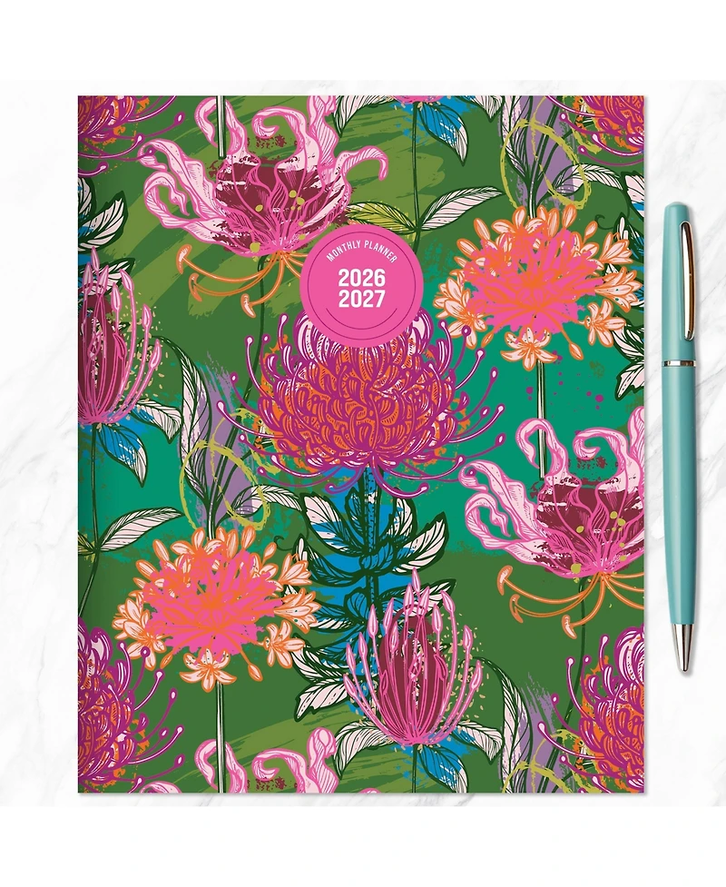 Tf Publishing Paper Goods July 2026 - June 2027 Fully Floral Medium Monthly Planner