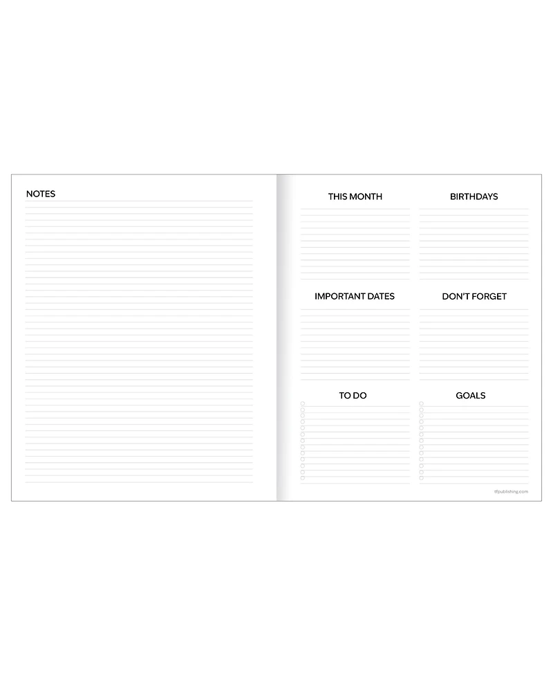 Tf Publishing Paper Goods July 2026 - June 2027 Camo Medium Monthly Planner