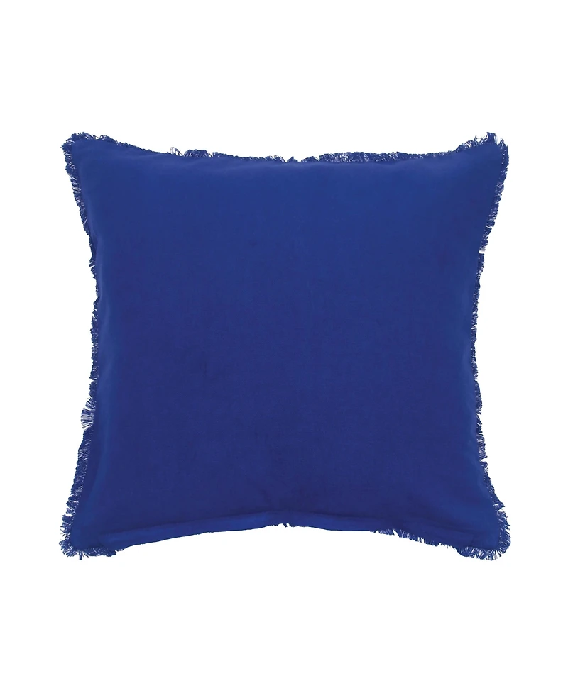 C&F Home Aqua Palm Tree Tufted Fringed Throw Pillow