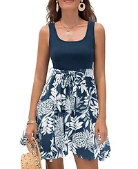 Cupshe Women's Beach Plaza Tropical Mini Dress